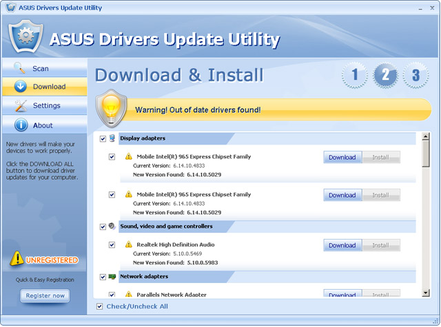 ASUS F6S Graphic driver for Windows 7 64 bit screenshot2