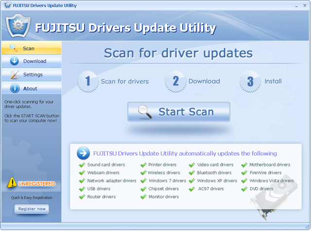 FUJITSU LIFEBOOK AH530 Webcam driver forWindows 7 screenshot1