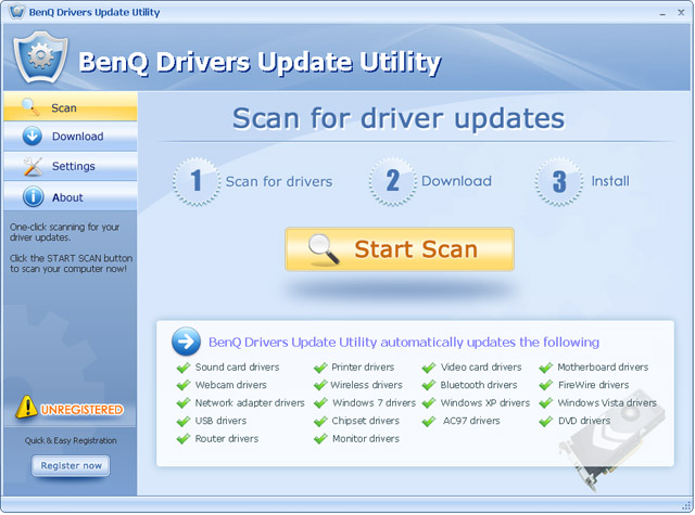    driver forWindows 7 64 bit screenshot
